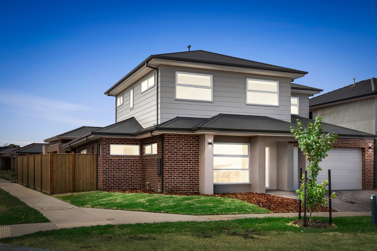 Sandy Road new home, built for a developer client